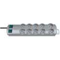 Разклонител 10 гнезда 2м. H05VV-F 3х1,5 с ключ сив 1153390120 Разклонител 10 гнезда 2м. H05VV-F 3х1,5 с ключ сив 1153390120